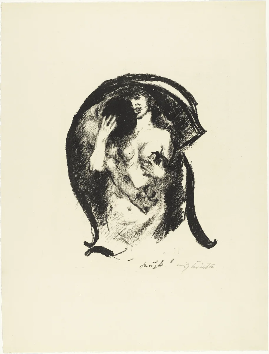 Letter K (Buchstabe K) from the illustrated book in portfolio form The ABCs (Das ABC) by Lovis Corinth, print, 1916