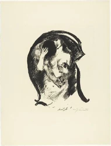 Letter K (Buchstabe K) from the illustrated book in portfolio form The ABCs (Das ABC) by Lovis Corinth, print, 1916
