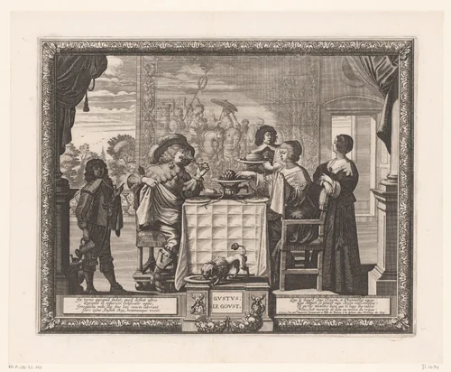 Taste by Abraham Bosse, print, 1635-1636