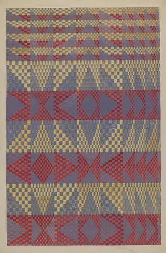 Coverlet by Dorothy Posten, index of american design, 1936