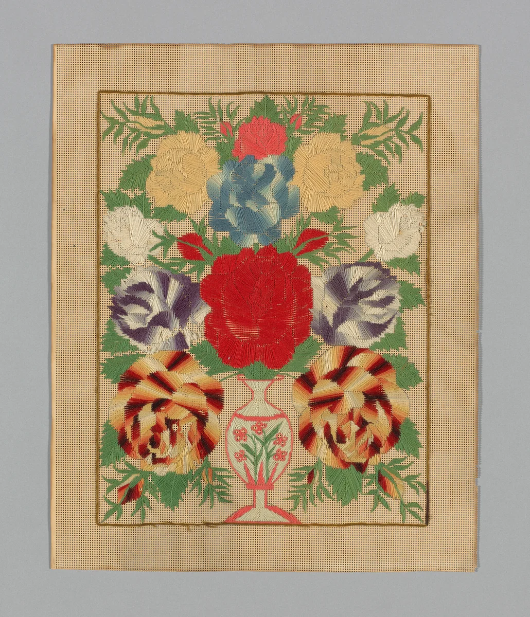 Picture (Unfinished) (Needlework) by Europe or United States, textile, 1801-1900