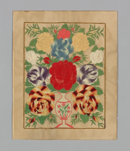 Picture (Unfinished) (Needlework) by Europe or United States, textile, 1801-1900