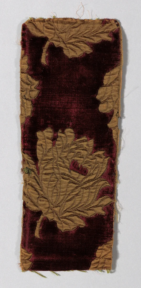 Matelasse (Pieces from dress 1923.1639a) by France, textile, 1880-1890