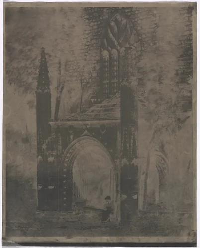 Fountain of Notre Dame at Saint-Brieuc, Brittany by Louis-Rémy Robert, photograph, 1848-1858