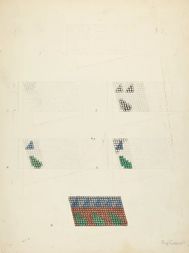 Technique Demonstration by Ray Caswell, index of american design, 1935-1942