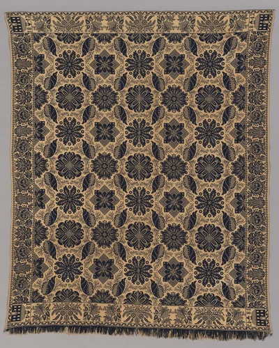 Coverlet by William Craig, textile, 1842