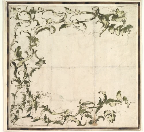 Design for a Framing Motif by Francesco Guardi, drawing, 1712-1793