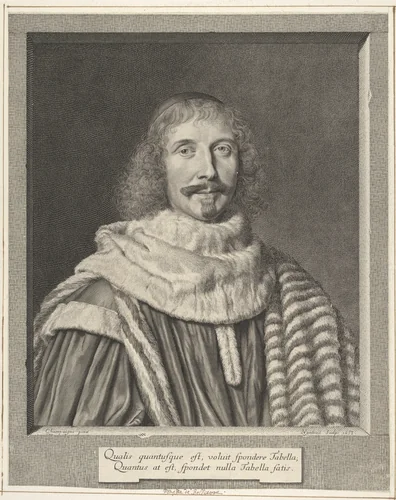 Pompone II de Bellièvre by Robert Nanteuil, print, 1653
