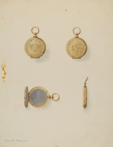 Locket by John H. Tercuzzi, index of american design, 1937