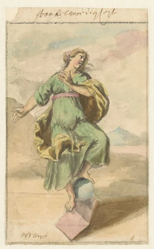 Wankelmoedigheid by Pieter van den Berge, drawing, 1675-1737