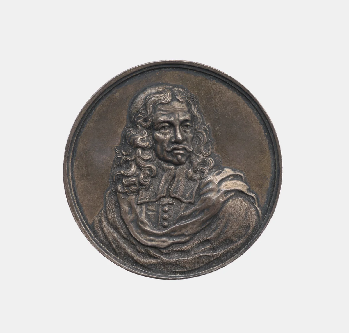 John Hevelius, Astronomer in Danzig 1611-87 by Johann Hoehn, metalwork, 1687