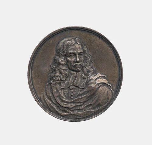 John Hevelius, Astronomer in Danzig 1611-87 by Johann Hoehn, metalwork, 1687