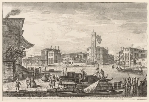 Views of Venice: Cannaregio by Michele Marieschi, print, 1741