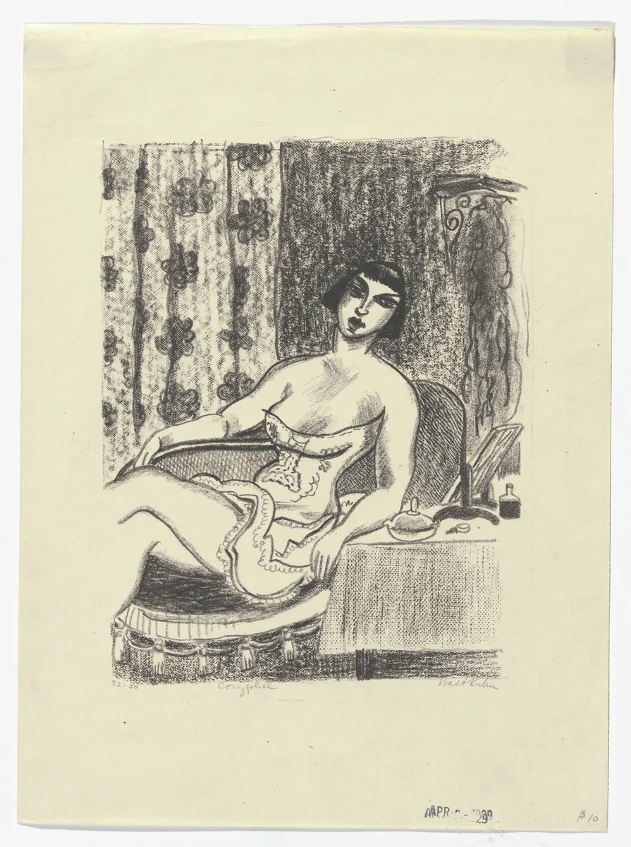 Coryphee by Walt Kuhn, print, 1925