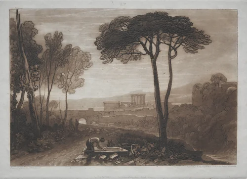Liber Studiorum: Scene in the Campagna by Joseph Turner, print