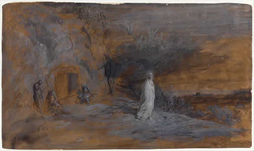 Le Christ sortant du tombeau by Gustave Doré, drawing, 1850-1883
