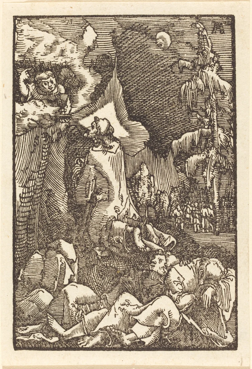 Christ on the Mount of Olives by Albrecht Altdorfer, print, 1513