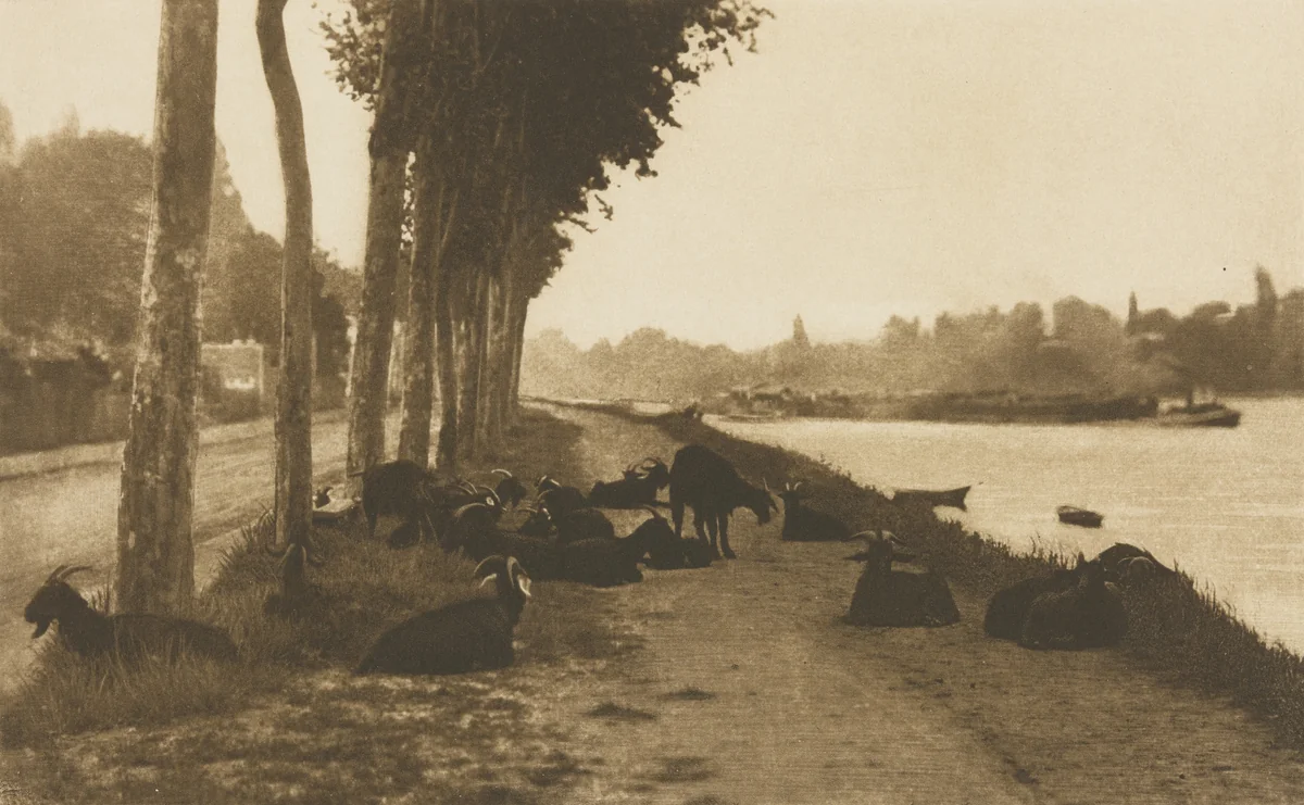 On the Seine, near Paris by Alfred Stieglitz, photograph, 1894