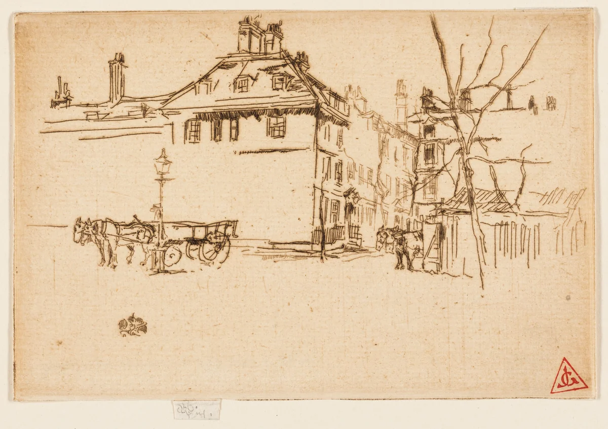 The Temple by James McNeill Whistler, print, 1880-1881