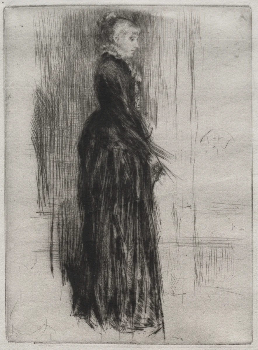 Little Velvet Dress by James McNeill Whistler, print, 1873