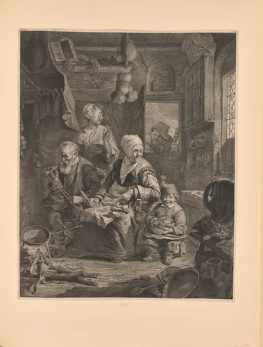 The Pancake Woman by Cornelis Visscher, print, 1650