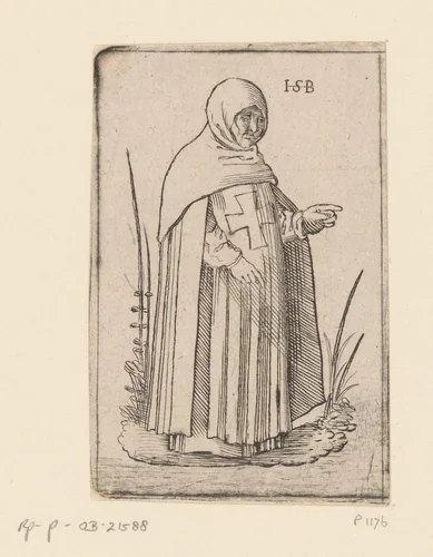 Monnik van de orde der Sint Sophiabroeders by anonymous, print, 1526