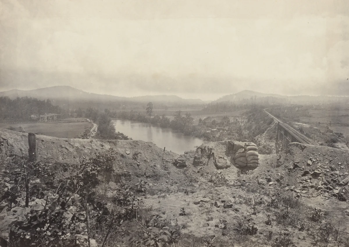 Allatoona Pass, from the Etawah from the album Photographic Views of Sherman's Campaign by George N. Barnard, photograph, 1864