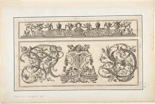 Plate 8, from "Orthographia" by Johann Daniel Preissler, print, 1680-1737