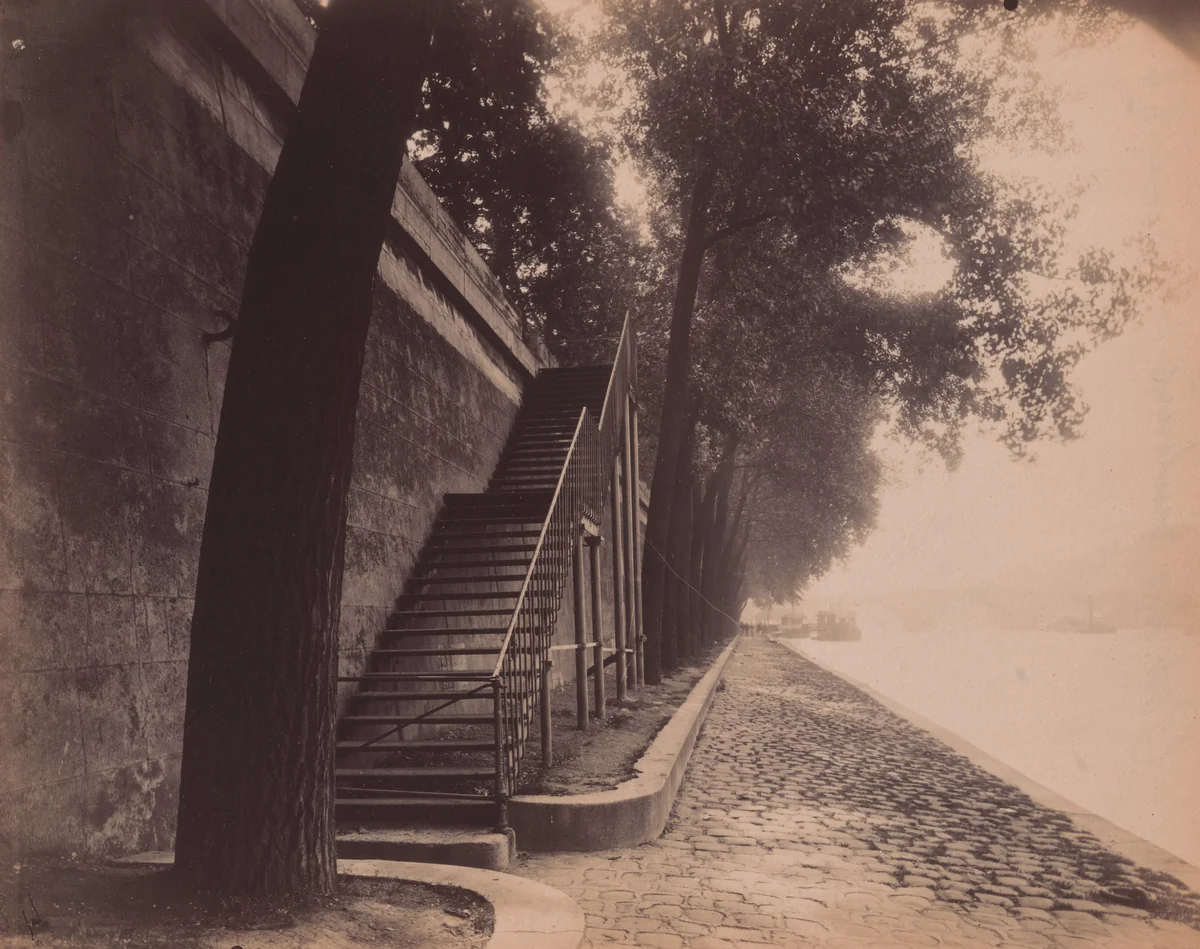Port des Tuileries by Eugène Atget, photograph, 1913