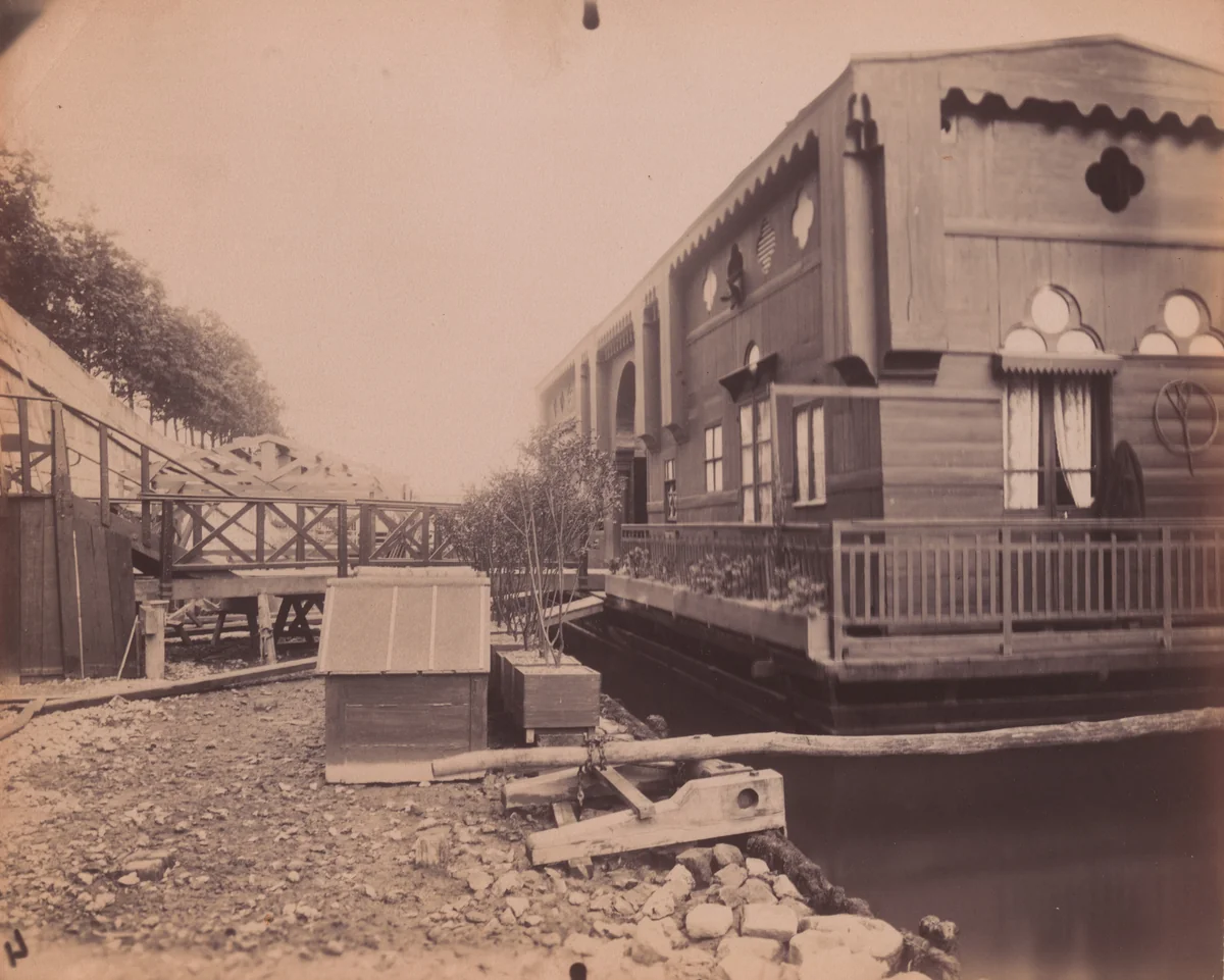 Port Solférino by Eugène Atget, photograph, 1913