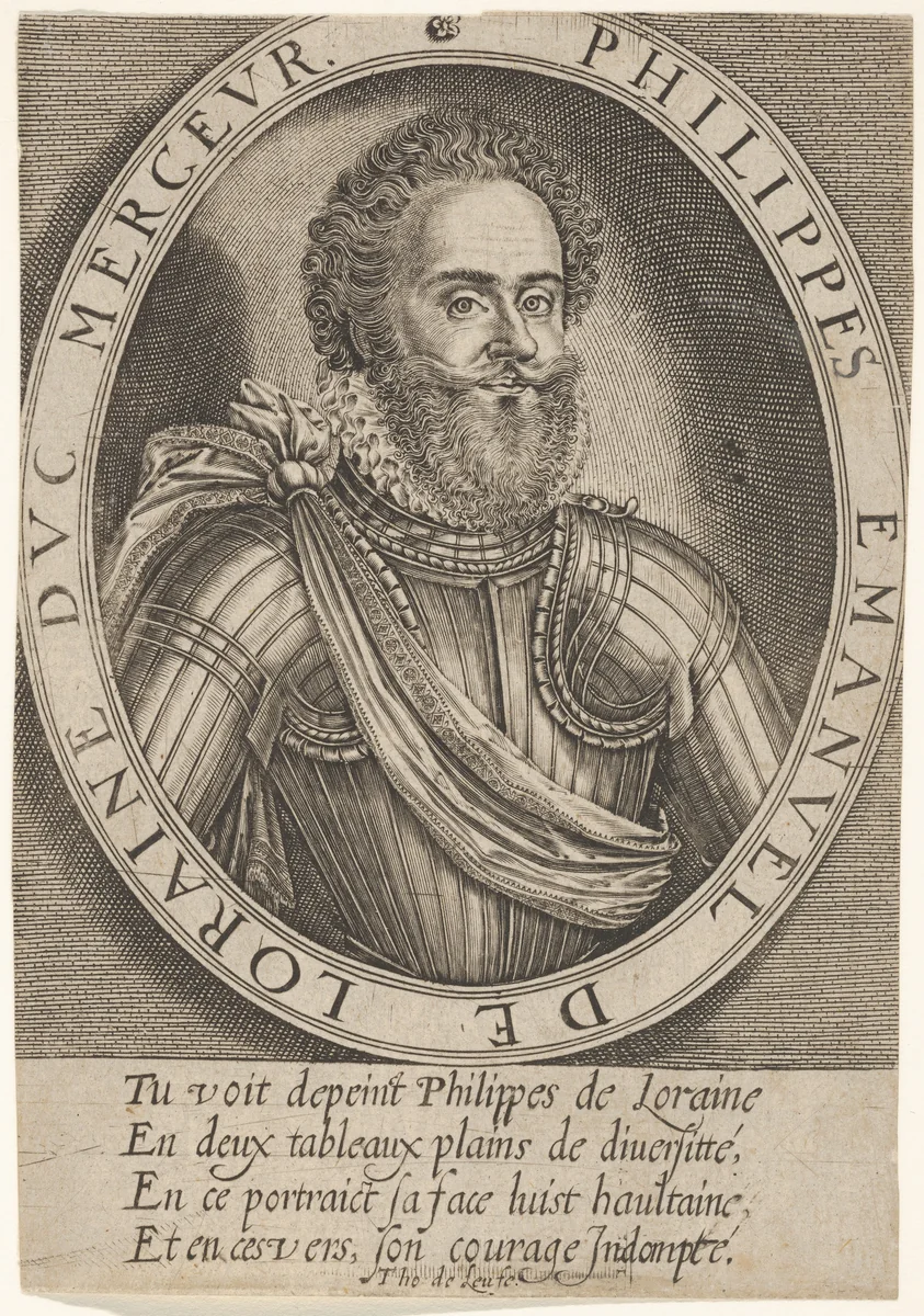 Philip Emanuel de Loraine by Thomas de Leu, print, 1560-1620