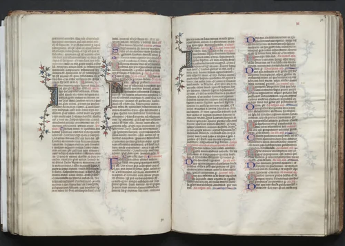 The Gotha Missal: Fol. 73r, Text by Master of the Boqueteaux, book, 1370-1380