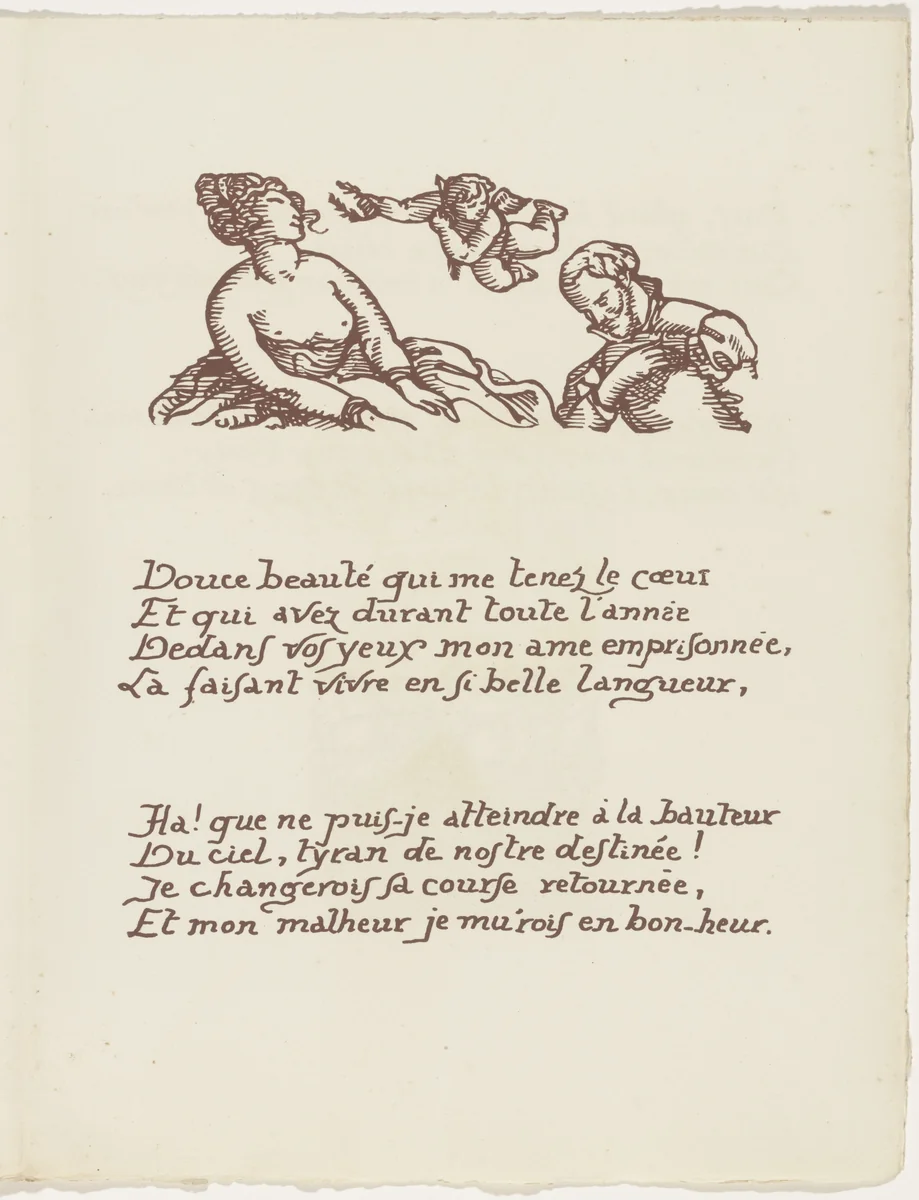 Headpiece (folio 56) from Les Amours (The Loves) by Émile Bernard, illustrated book, 1915