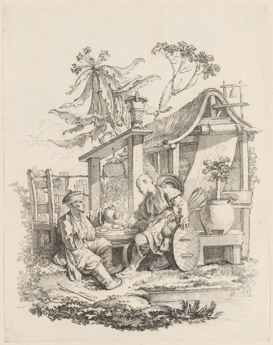 Tea by Gabriel Huquier, print, 1733-1743