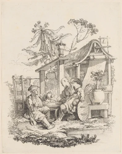 Tea by Gabriel Huquier, print, 1733-1743