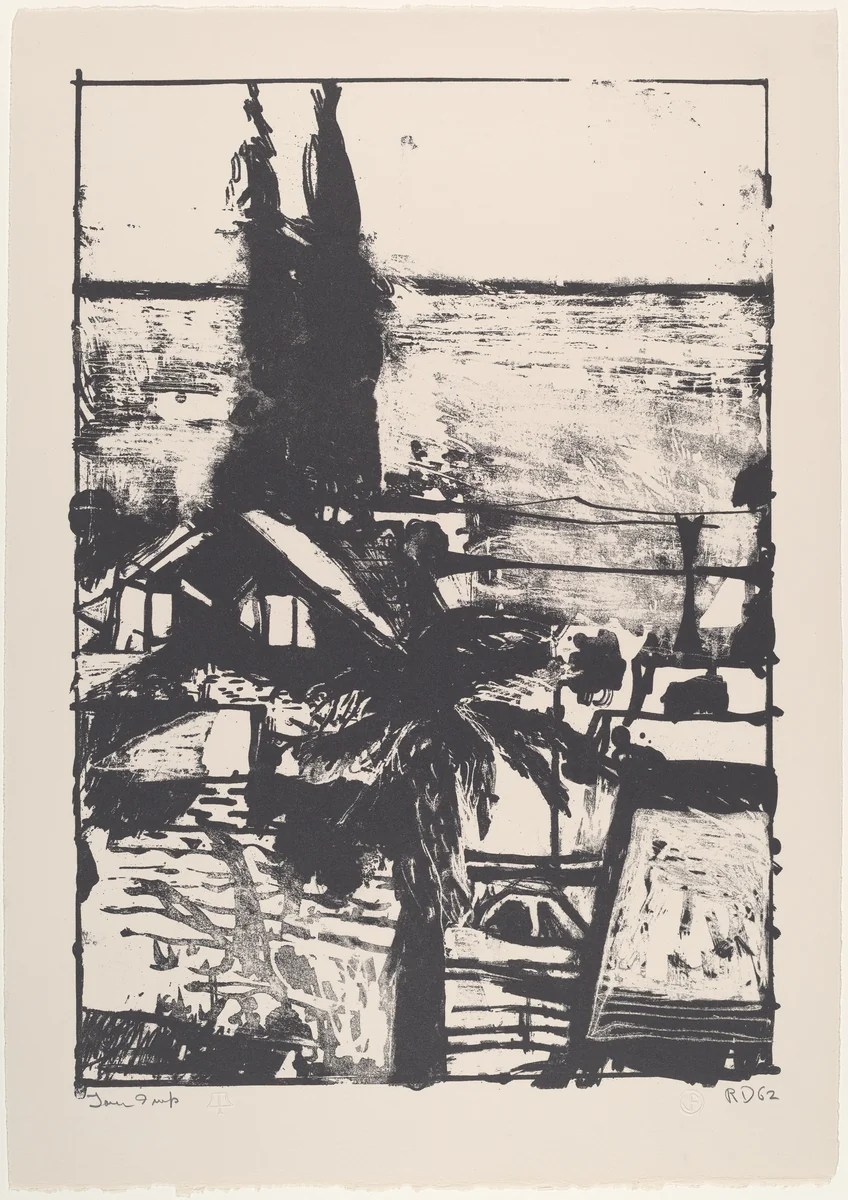 Seascape by Richard Diebenkorn, print, 1962