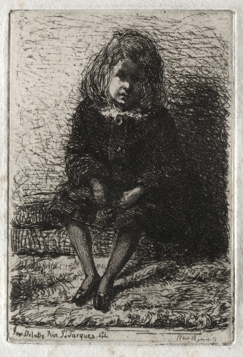 Twelve Etchings from Nature: Little Arthur by James McNeill Whistler, print, 1858