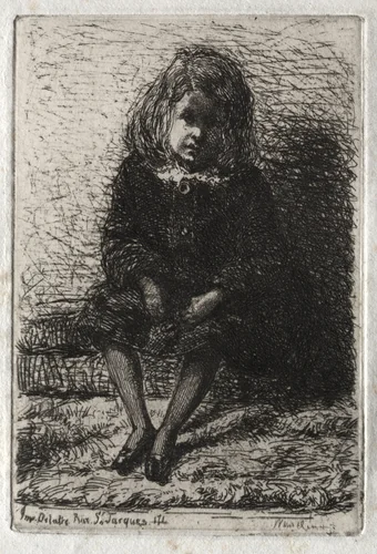 Twelve Etchings from Nature: Little Arthur by James McNeill Whistler, print, 1858