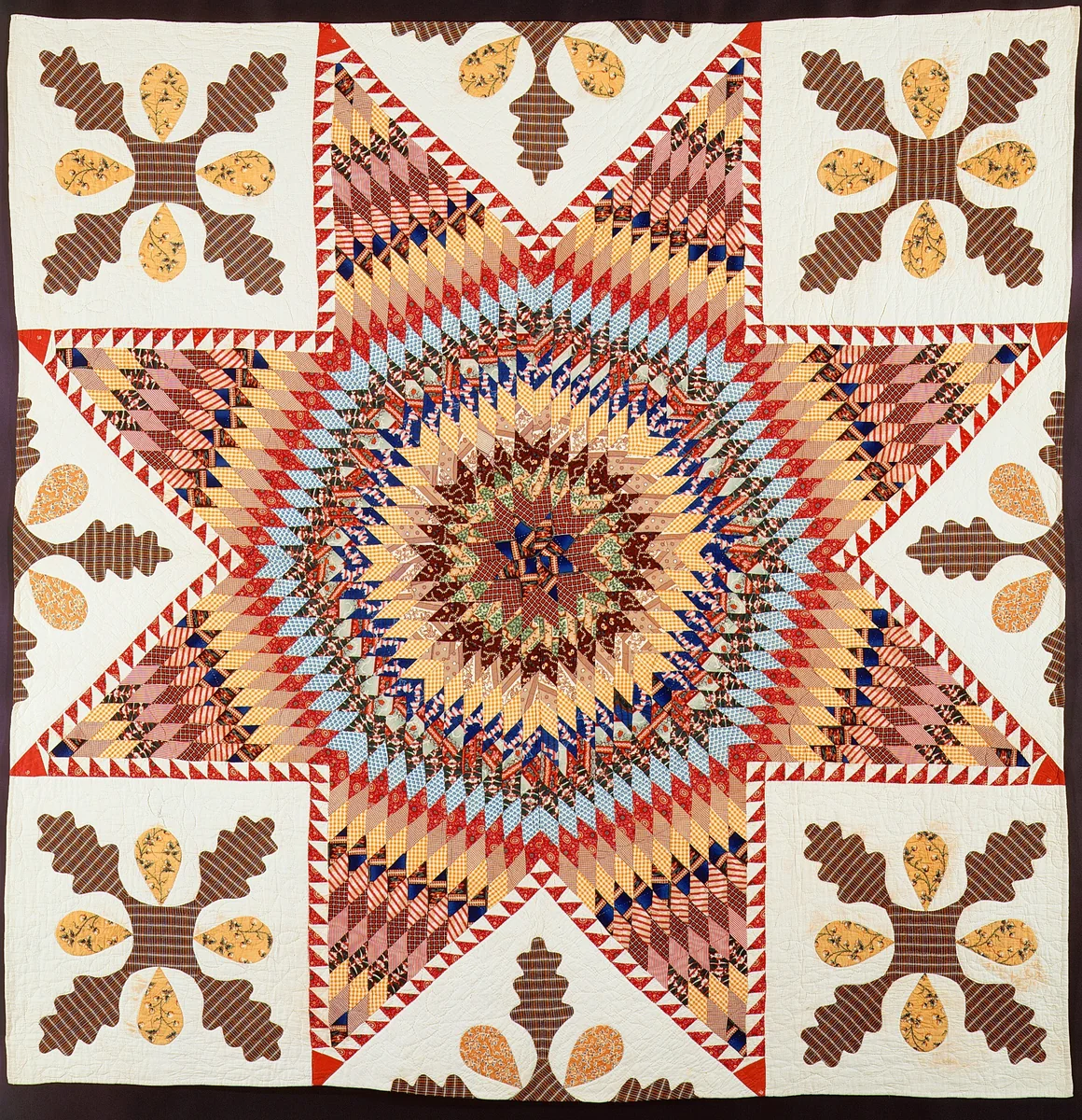 Quilt, Star of Bethlehem by First Baptist Church, artwork, 1842-1848