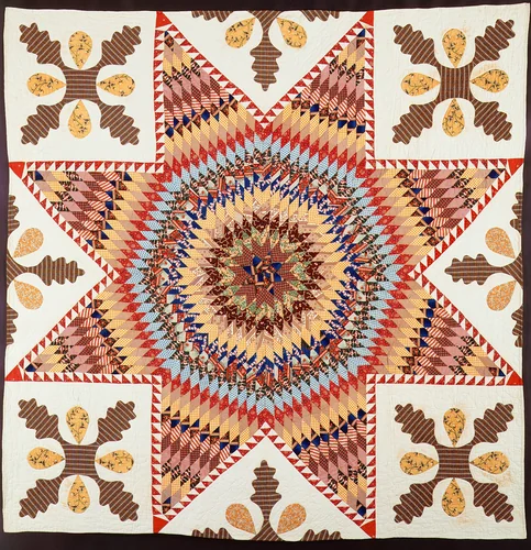 Quilt, Star of Bethlehem by First Baptist Church, artwork, 1842-1848
