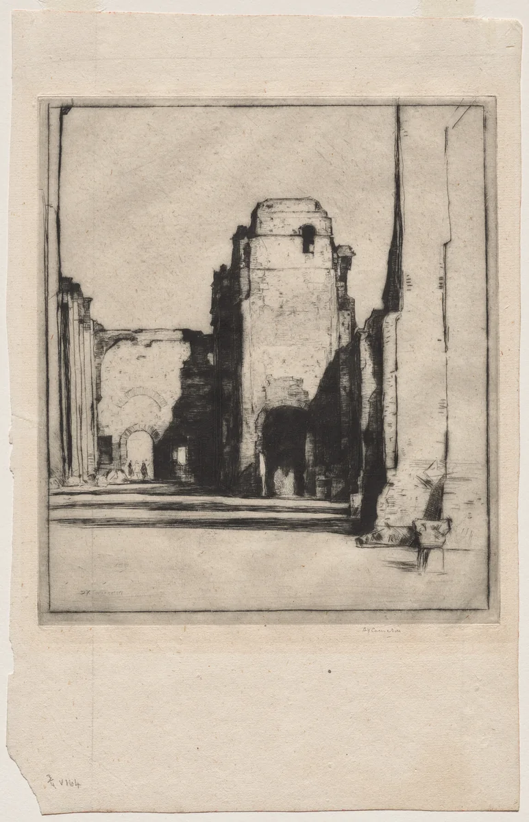 Tepidarium, Baths of Caracella by David Young Cameron, print, 1925