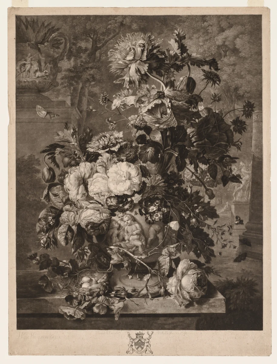 A Flower Piece by Richard Earlom, print, 1778