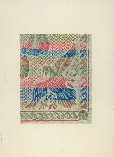 Homespun Bedspread by Gene Luedke, index of american design, 1938