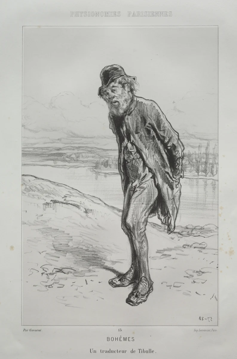 Bohèmes by Paul Gavarni, print, 1824-1866