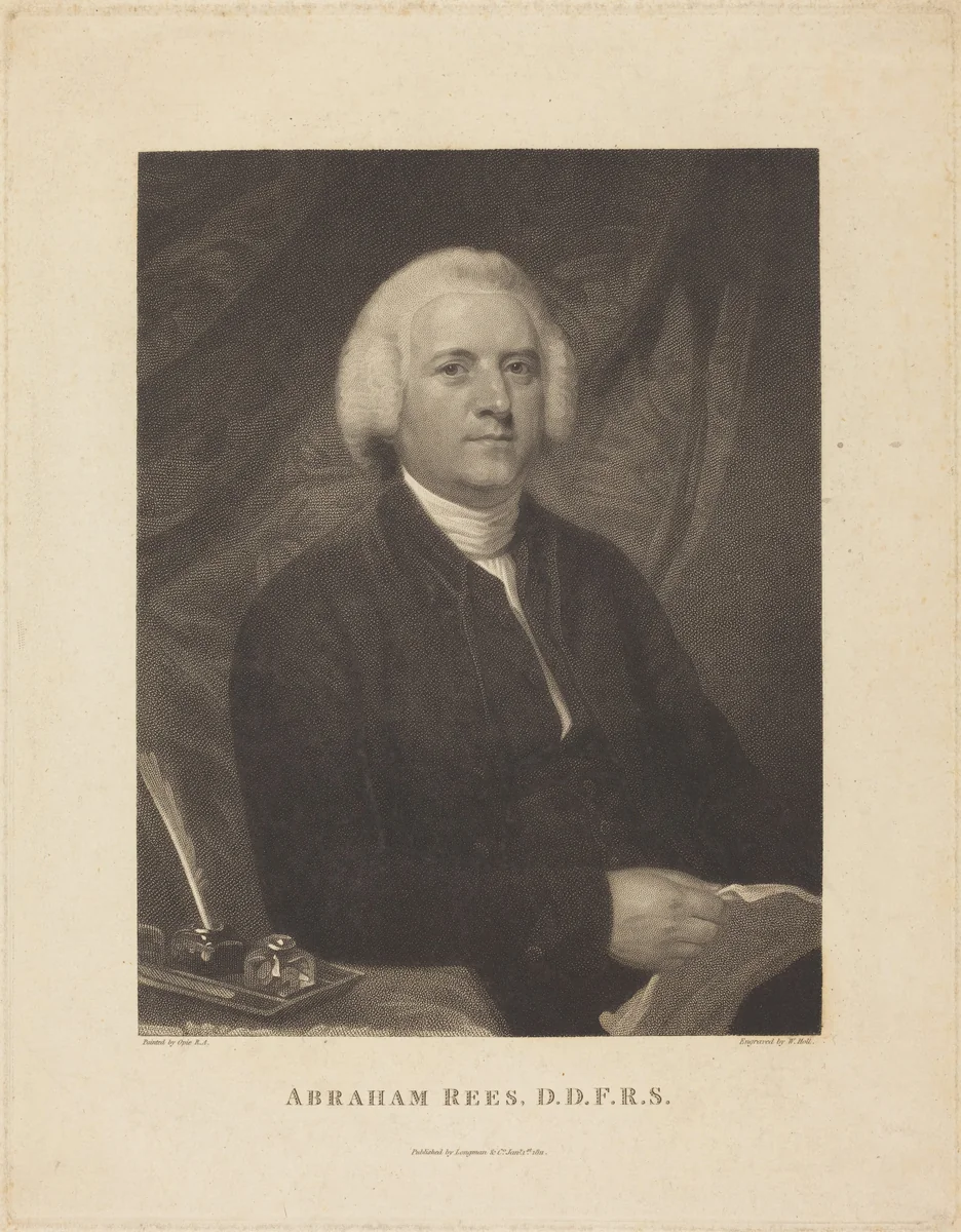Abraham Rees by William Holl I; John Opie, print, 1811