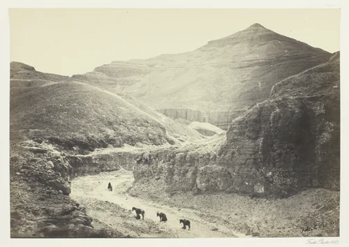 Valley of the Tomb of the Kings, Thebes by Francis Frith, photograph, 1857