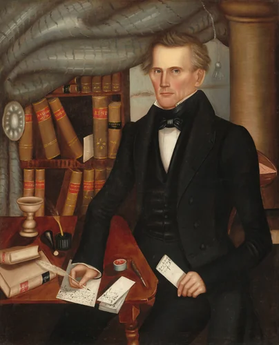 Vermont Lawyer by Horace Bundy, painting, 1841