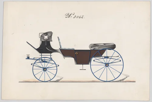 Vis-à-vis/Brett #3062 by Brewster & Co., drawing, 1874