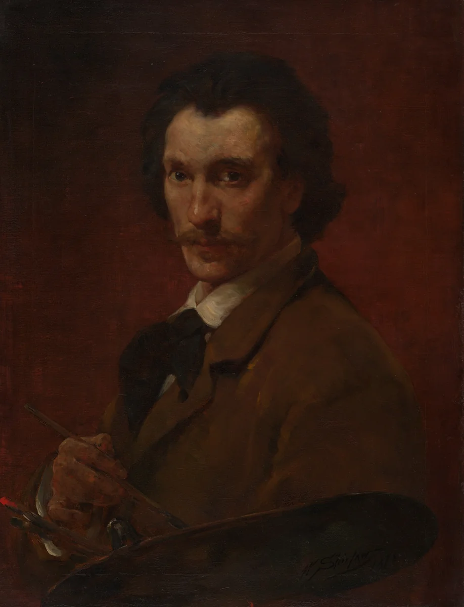 Self-Portrait by Walter Shirlaw, painting, 1878