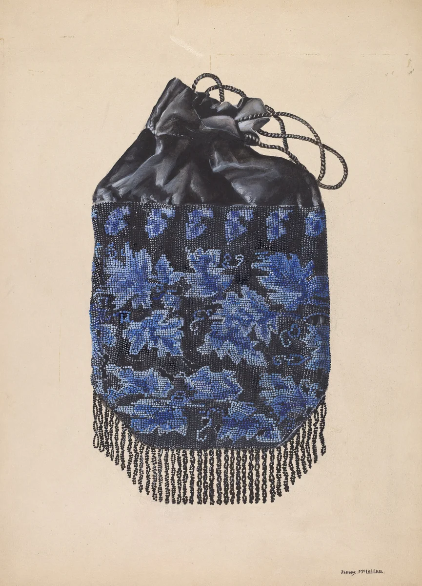 Beaded Bag by James McLellan, index of american design, 1936